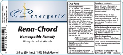 2 Oz. Bottle Label (Rena Chord 2 Oz. Bottle Label)